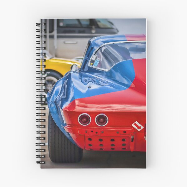 Item preview, Vista trasera azul Corvette 1965 designed and sold by Stuart Row.