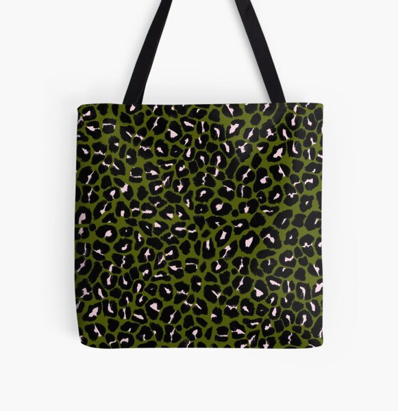 green leopard print bag