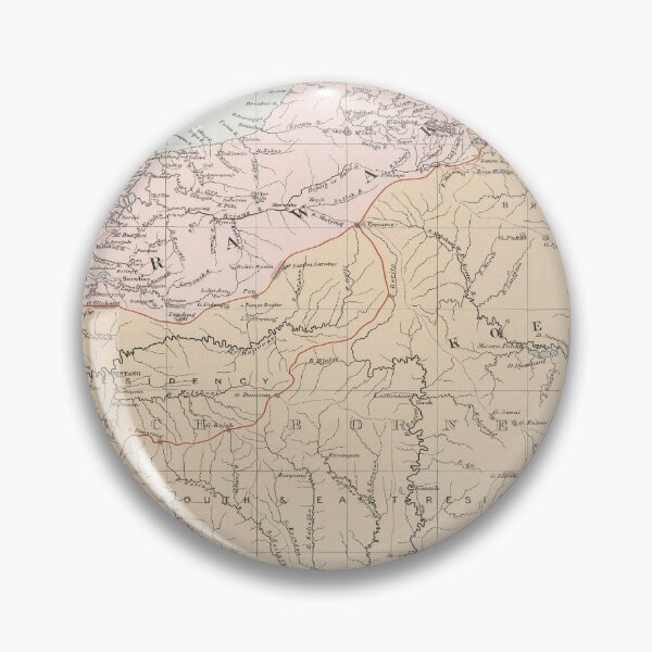 Item preview, Vintage Map of Borneo Island (1904) designed and sold by BravuraMedia.
