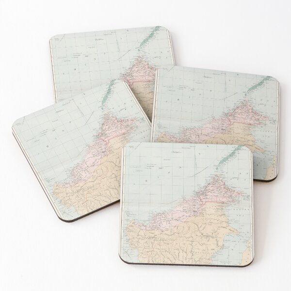 Item preview, Vintage Map of Borneo Island (1904) designed and sold by BravuraMedia.