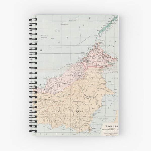 Item preview, Vintage Map of Borneo Island (1904) designed and sold by BravuraMedia.