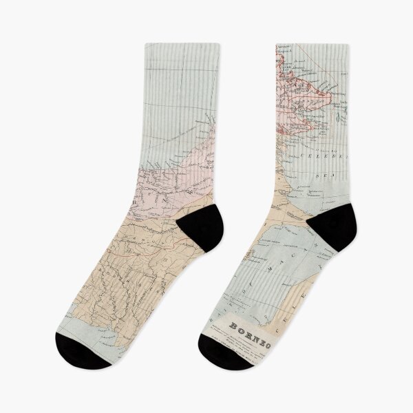 Item preview, Vintage Map of Borneo Island (1904) designed and sold by BravuraMedia.