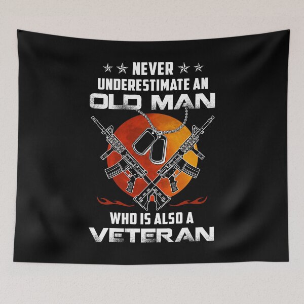 Item preview, Cool Never Underestimate Old Man Veteran Birthday Shirt Independence Fathers Day T Shirt designed and sold by tuanitus.