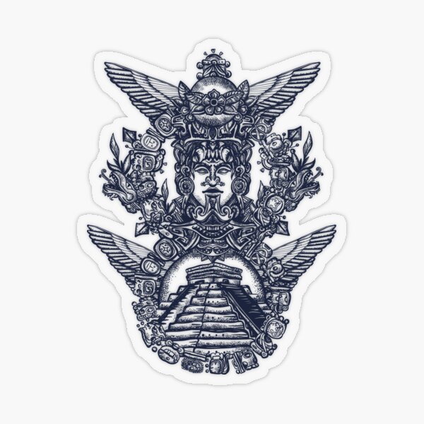 Ancient Mayan civilization Transparent Sticker