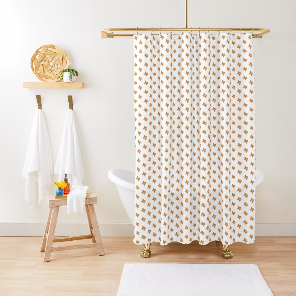 "Burnt Orange Texas " Shower Curtain by zoliza | Redbubble