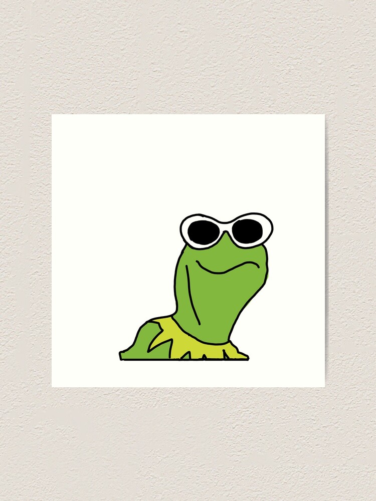 "Clout Goggles Kermit the Frog" Art Print for Sale by coolcar136