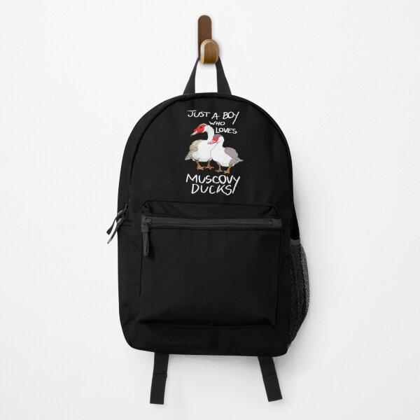 Item preview, Just a Boy Who Loves Muscovy Ducks (white txt for dark backgrounds) designed and sold by NinGaui.