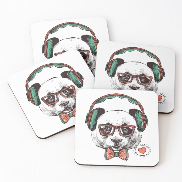 Item preview, Panda Hipster portrait animals designed and sold by StreetNoise.