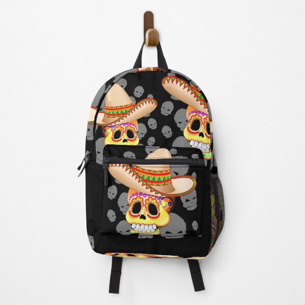 Item preview, Mexico Sugar Skull with Sombrero designed and sold by BluedarkArt.