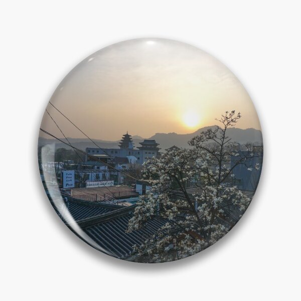 Item preview, Bukchon Hanok Village View, Seoul South Korea designed and sold by WanderlustBunny.