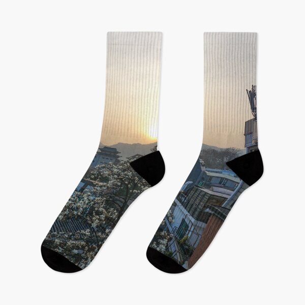 Item preview, Bukchon Hanok Village View, Seoul South Korea designed and sold by WanderlustBunny.