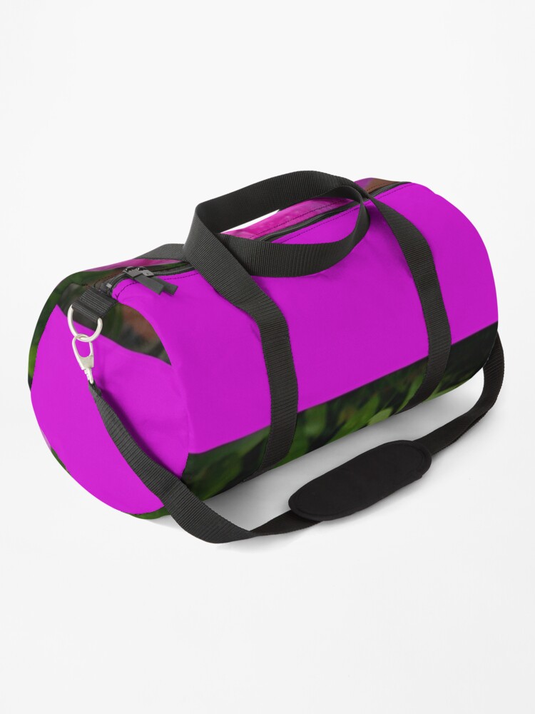 hot pink duffle bag