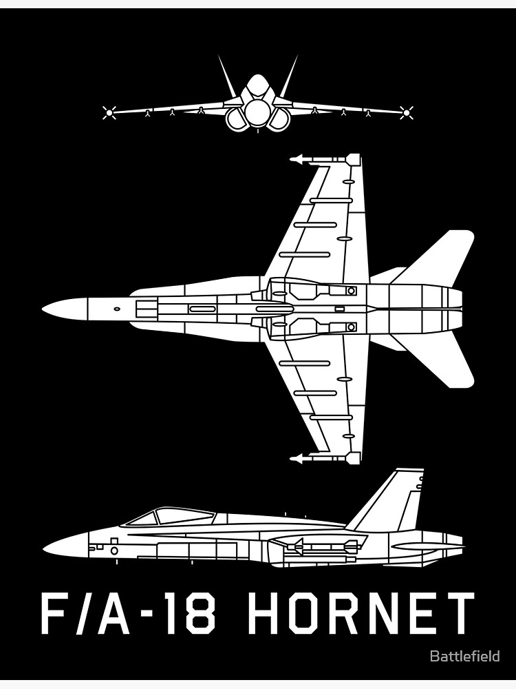 F/A-18 Hornet US Navy Military Multi Role Jet Plane Cutout Silhouette Gift by Battlefield
