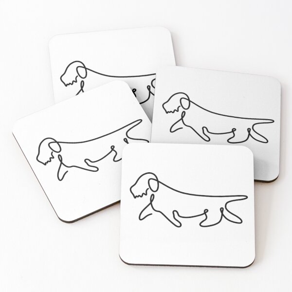 Item preview, One line Illustration of a Dachshund designed and sold by dooodles.