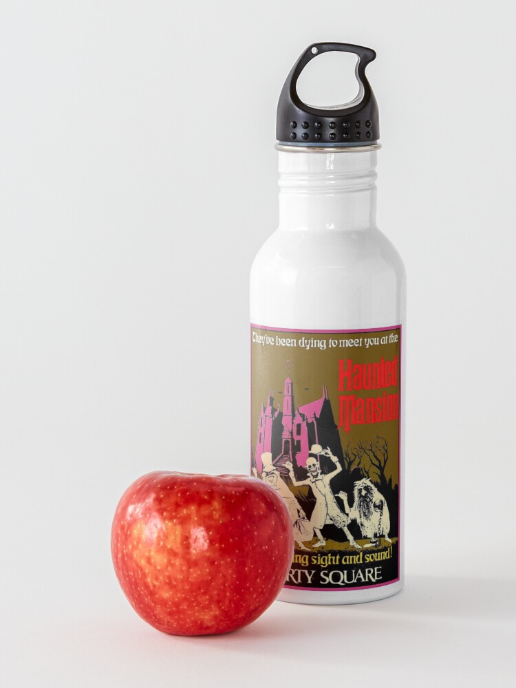 Alternate view of HAUNTED MANSION : Vintage Liberty Square Advertising Print Water Bottle