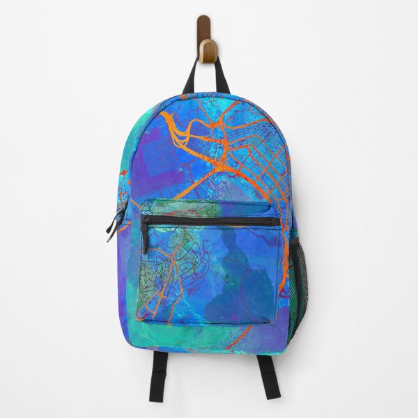 Item preview, Hong Kong Street Map Blue Lagoon designed and sold by IvonDesign.