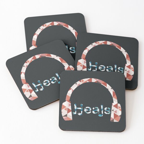 Item preview, Music heals - Geometric pattern typography designed and sold by yappei.