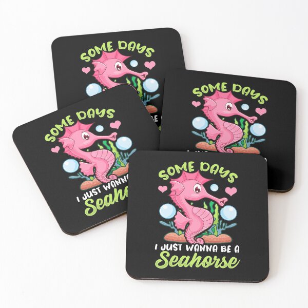 Aperçu de l'œuvre Mignon Certains jours, je veux juste être un hippocampe créée et vendue par perfectpresents.