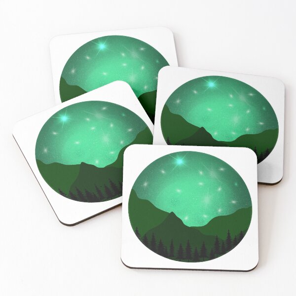 Item preview, Watercolour Galaxy Green designed and sold by Immzie-Bookworm.