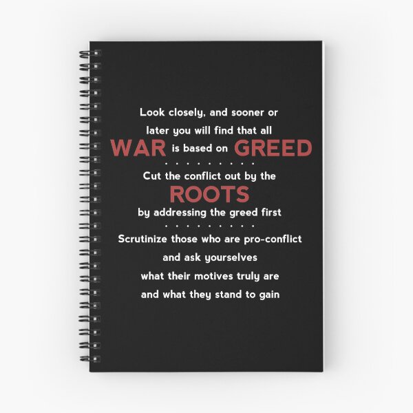 Item preview, War is Based on Greed designed and sold by JezWeCan.