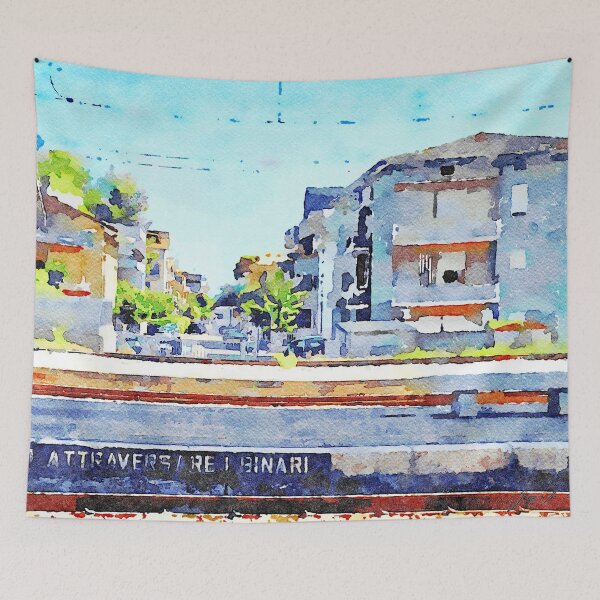 Item preview, Railway station from train window designed and sold by Giuseppe Cocco.