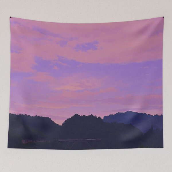 Item preview, Pink Sky and Mountains Lanscape designed and sold by CokeyPanda.