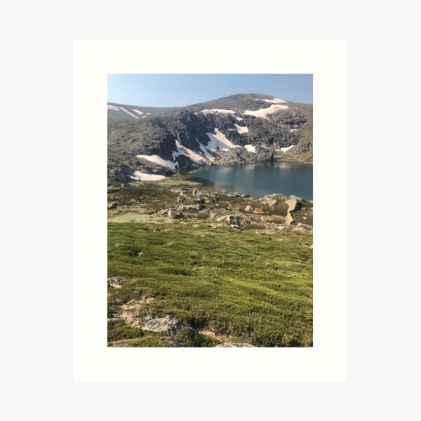 Glacial lake Art Print
