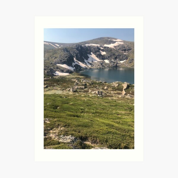 Glacial lake Art Print