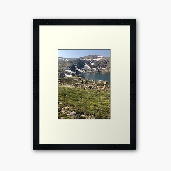 Glacial lake Framed Art Print