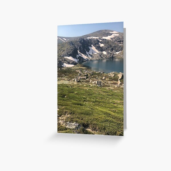 Glacial lake Greeting Card