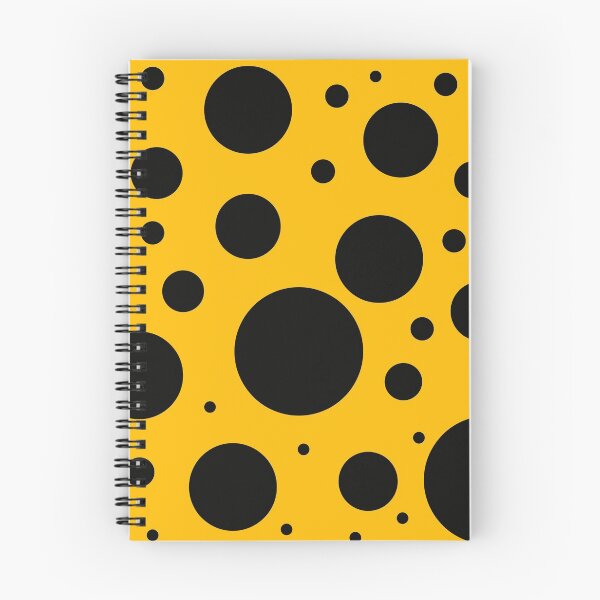 Item preview, black polka dots on yellow background designed and sold by pauloneill-art.