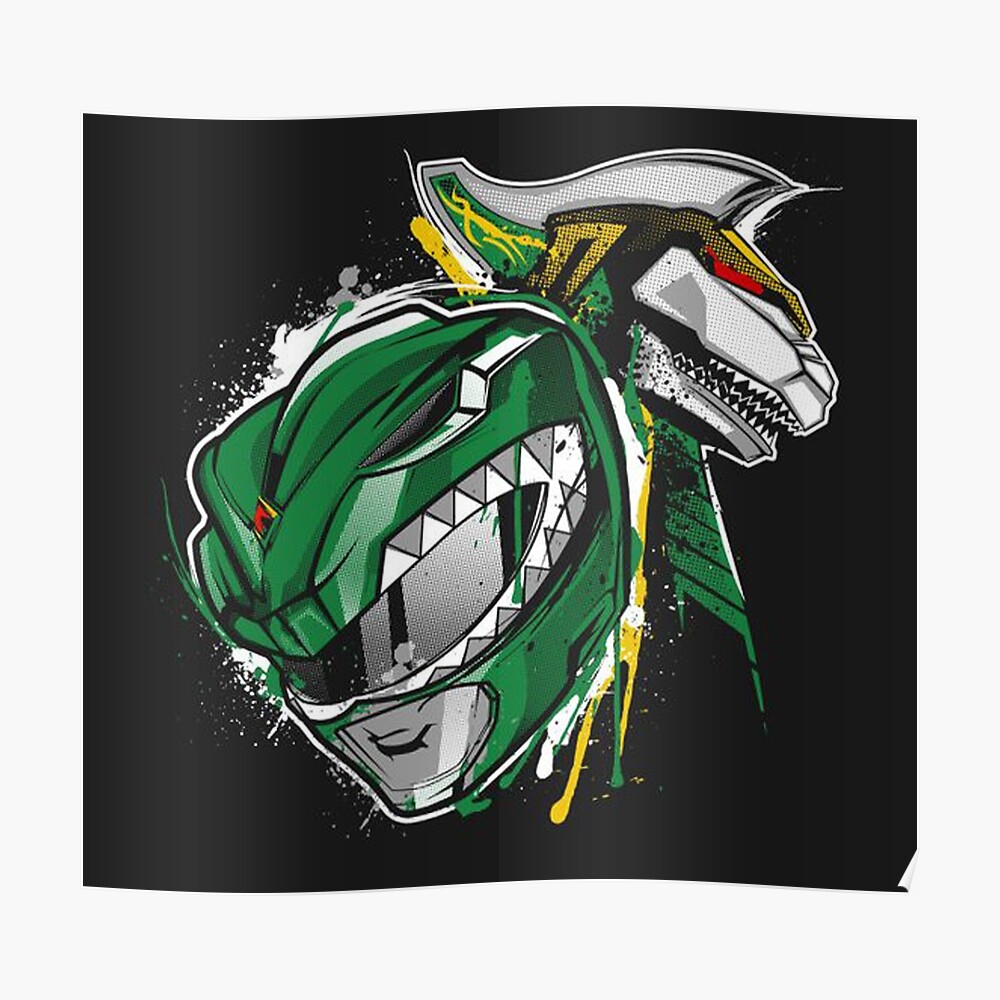 Personalized Dragonzords Green Power Rangers Baseball Jersey