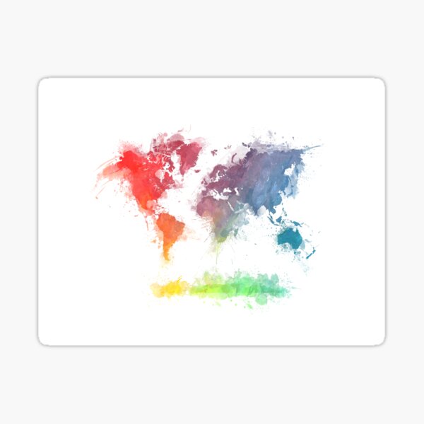 Item preview, World Map splash 3 #worldmap #map designed and sold by JBJart.