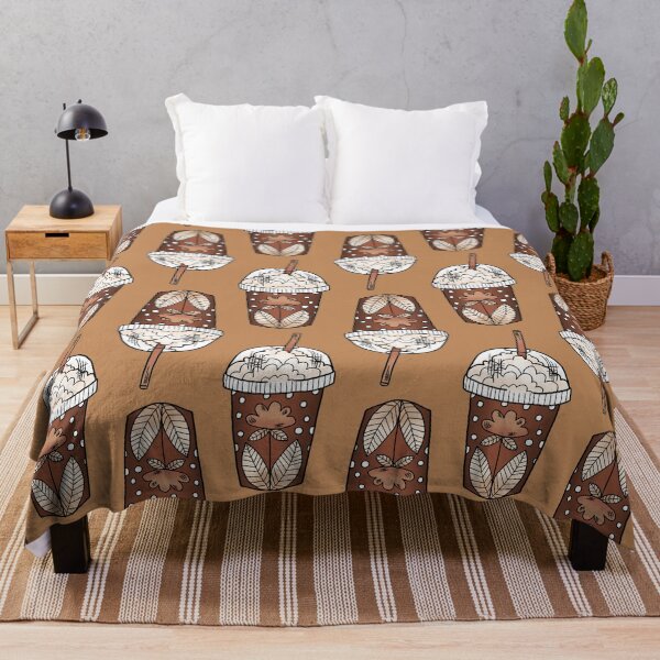 Item preview, Cute Iced Coffee Cups - Classic Brown designed and sold by TimorousEclectc.