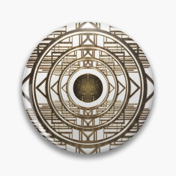 Item preview, Kopie von Elegant shiny Golden Art Deco Gatsby vintage design round designed and sold by Xarah.