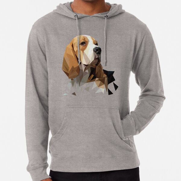 Beagle Hunting Dog Head Lightweight Hoodie
