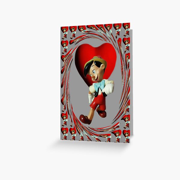❀◕‿◕❀ PINOCCHIO NO I DONT HAVE A WOODEN HEART❀◕‿◕❀ Greeting Card
