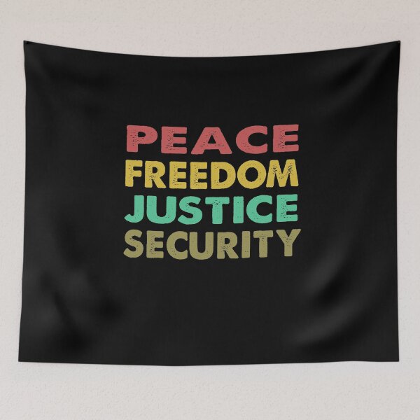 Item preview, Peace Freedom Justice and Security designed and sold by AfonsoTriop.