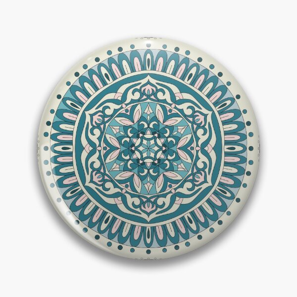 Item preview, Blue vintage mandala pattern designed and sold by Dorvidesign Shop.