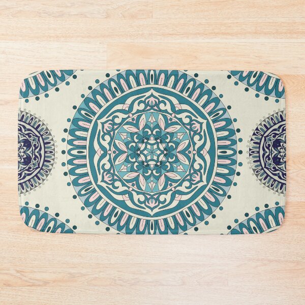 Item preview, Blue vintage mandala pattern designed and sold by Dorvidesign Shop.