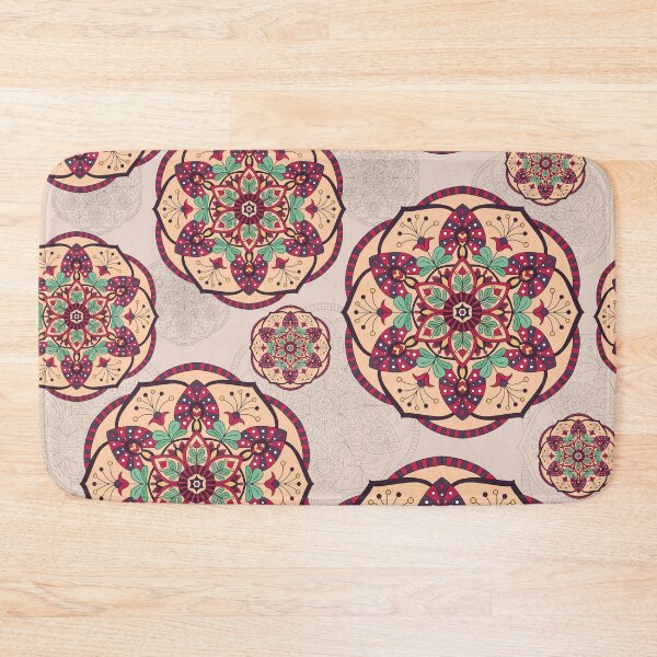 Item preview, Romantic mandala pattern designed and sold by Dorvidesign Shop.