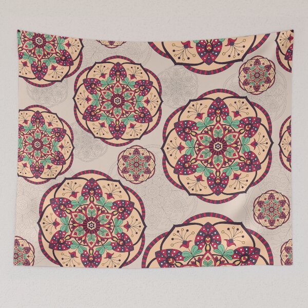 Item preview, Romantic mandala pattern designed and sold by Dorvidesign Shop.