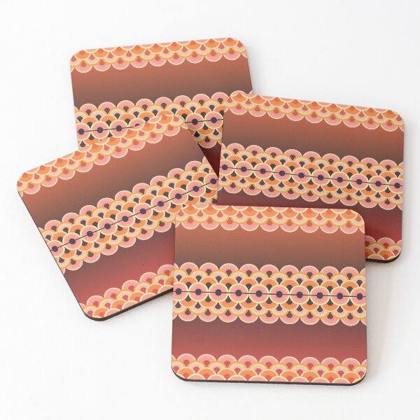 Item preview, Olas rojas y naranjas designed and sold by Dorvidesign Shop.