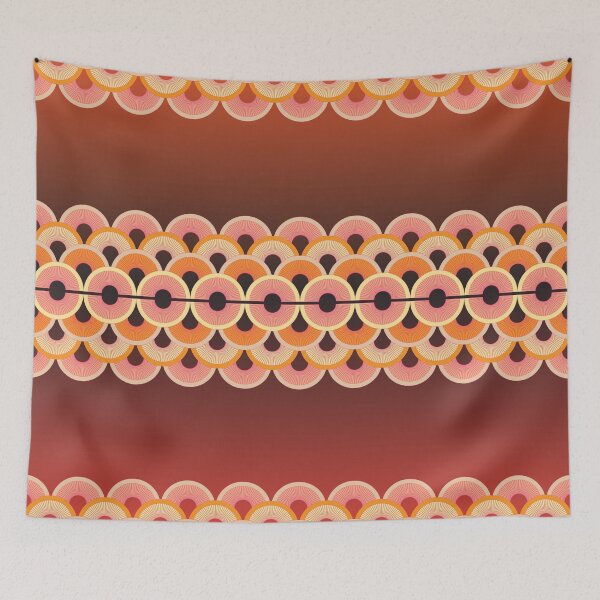 Item preview, Red and orange waves designed and sold by Dorvidesign Shop.