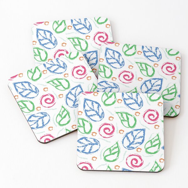 Item preview, Forgotten nature, green and blue leaves background designed and sold by Dorvidesign Shop.