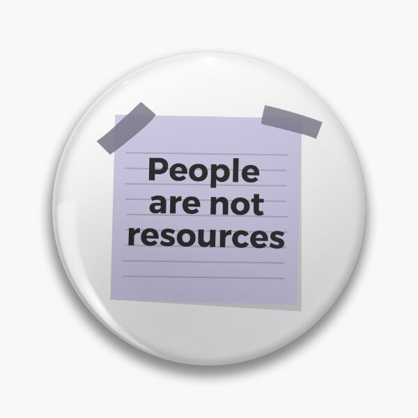 Item preview, People are not resources designed and sold by Oasie.