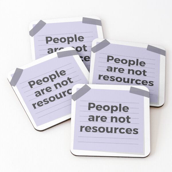 Item preview, People are not resources designed and sold by Oasie.