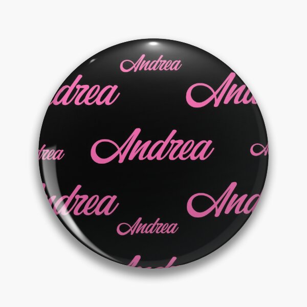 Item preview, Pink "Andrea" lettering on black designed and sold by Jelisandie.