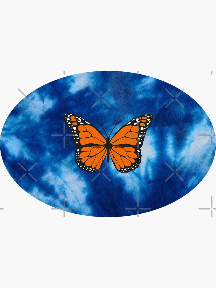 Butterfly Tie Dye Aesthetic Sticker