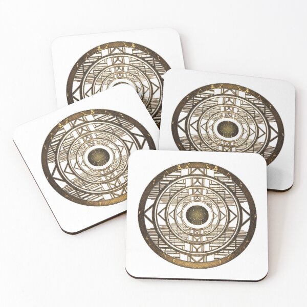 Item preview, Kopie von Elegant shiny Golden Art Deco Gatsby vintage design round designed and sold by Xarah.
